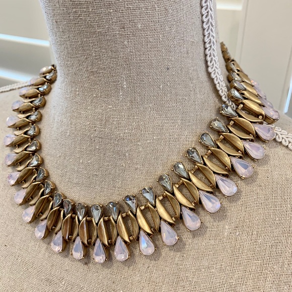 J.Crew Pink Crystal Statement Necklace - Picture 3 of 4